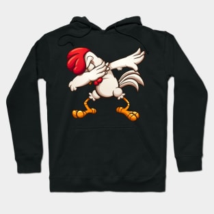 Dabbing cartoon chicken Hoodie